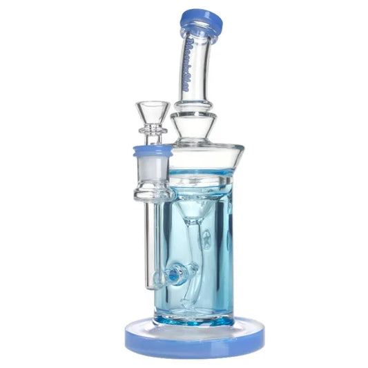 9.5 Inches Glycerin Bong With Recycler Design