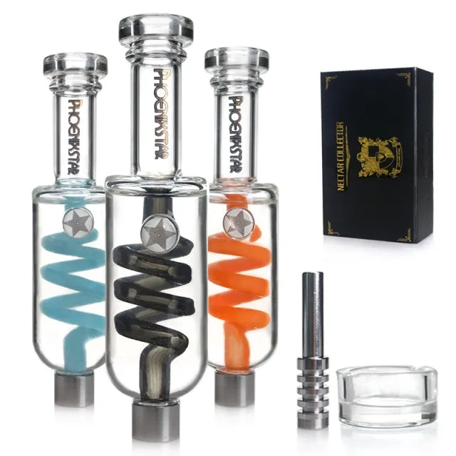 Glass Nectar Collector Kit with Glycerin Coil 6 Inches