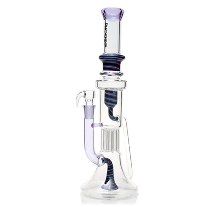 16 Inches Recycler Bong With Reinforced 8 Arms Pillar Perc & Showerhead Perc