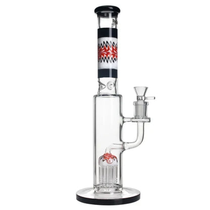 Percolator Bong With 8 Tree Arms Perc & American Northstar Glass Rod 14 Inches