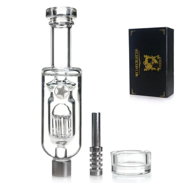 8 Inches Nectar Collector Kit with Glycerin & 6 Arms Perc