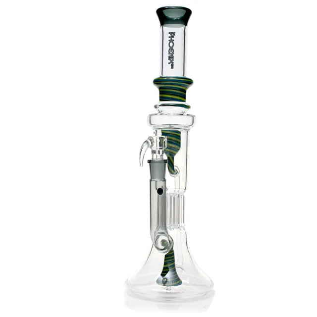 16 Inches Recycler Bong With Reinforced 8 Arms Pillar Perc & Showerhead Perc