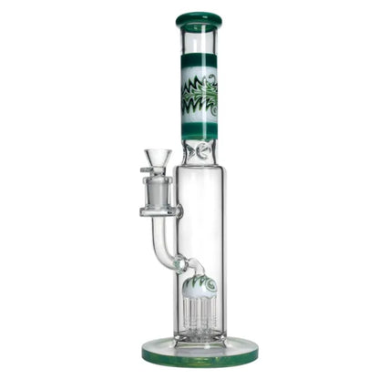 Percolator Bong With 8 Tree Arms Perc & American Northstar Glass Rod 14 Inches