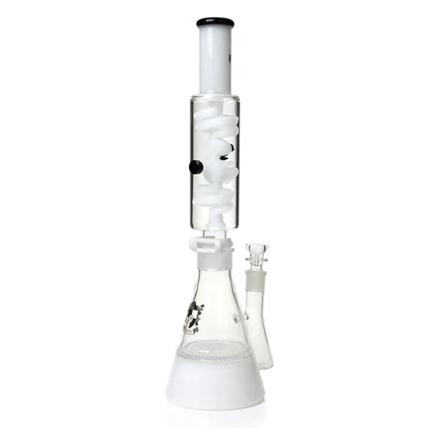 18 Inches ''Ghost'' Glycerin Bong with Honeycomb Perc